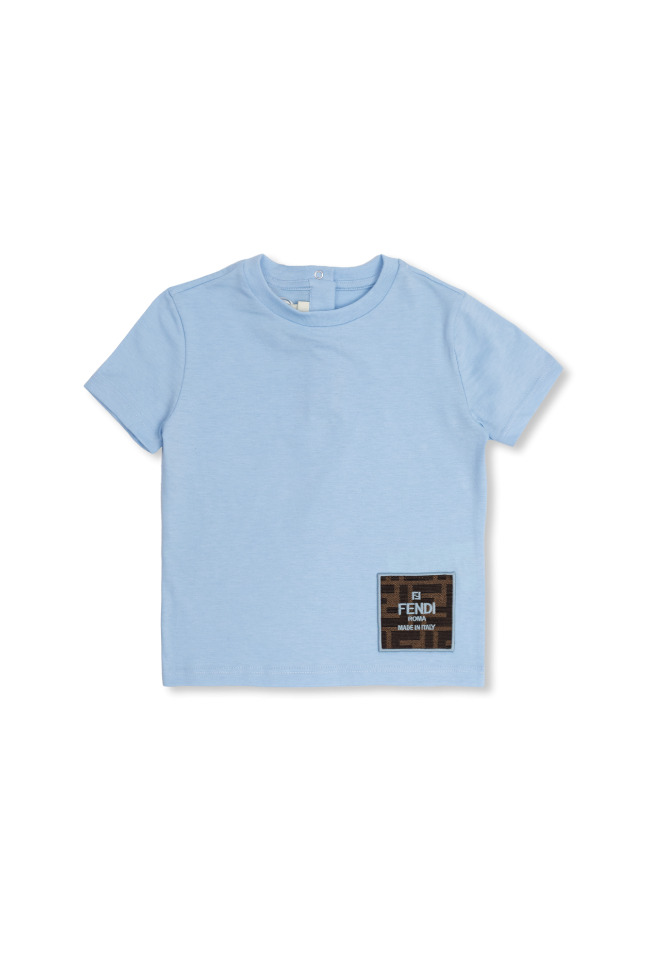 Fendi logo outlet patch t shirt